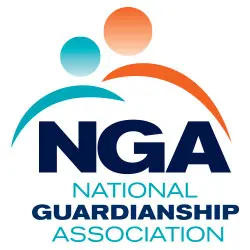 Logo of the National Guardianship Association with two stylized figures.